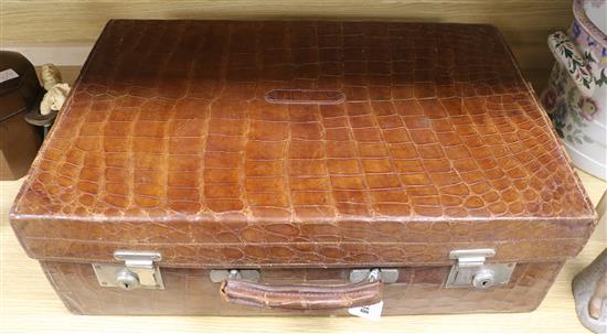 A crocodile suitcase